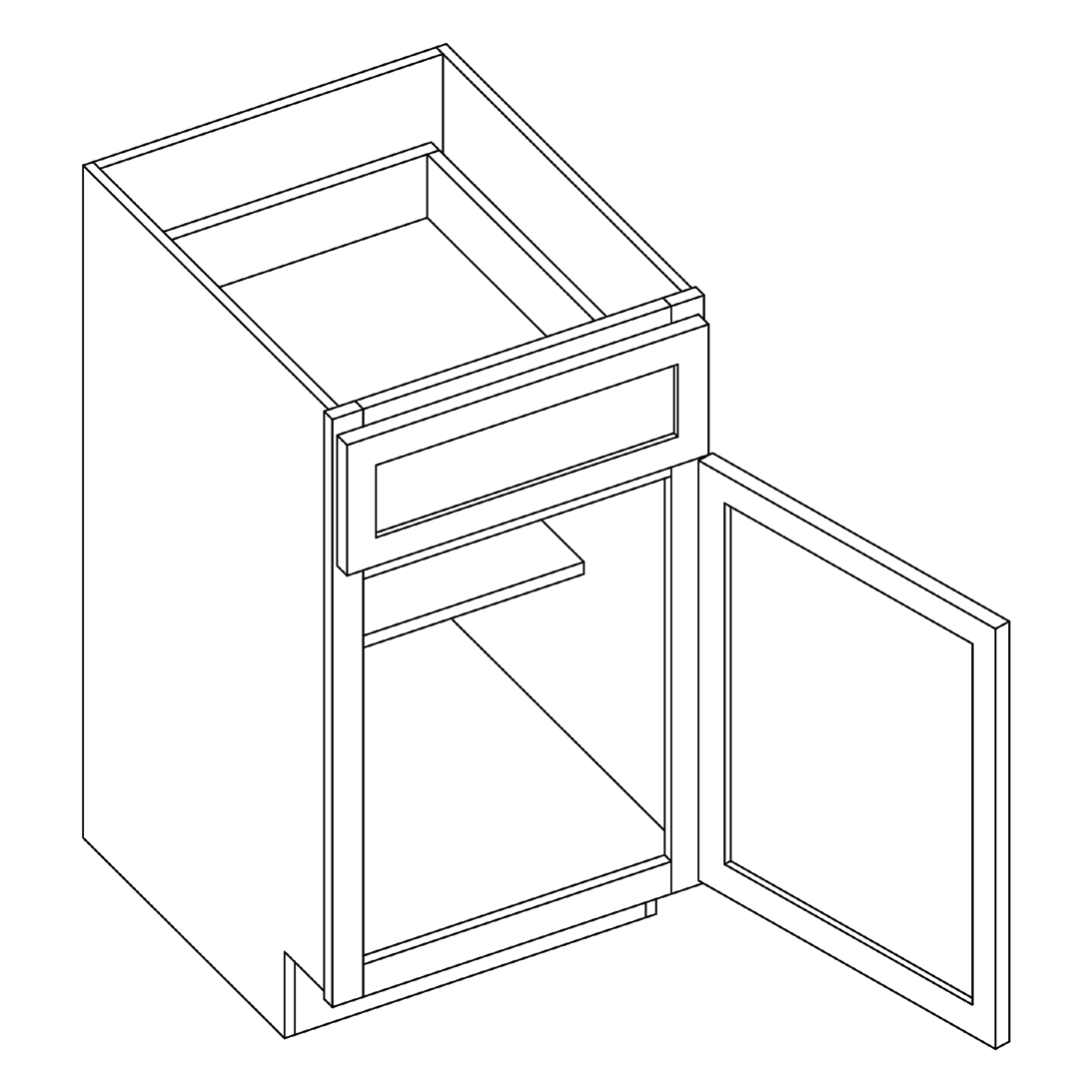 B12 cabinet line drawing