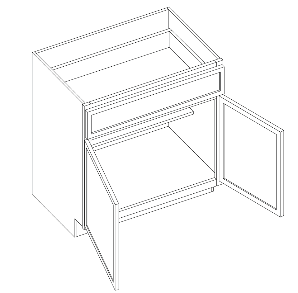 B36 cabinet line drawing