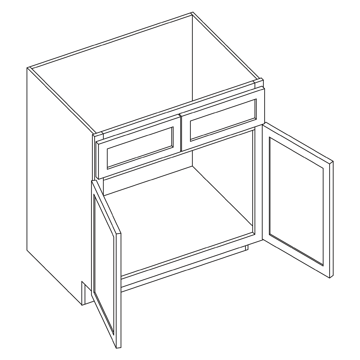 SB30 cabinet line drawing