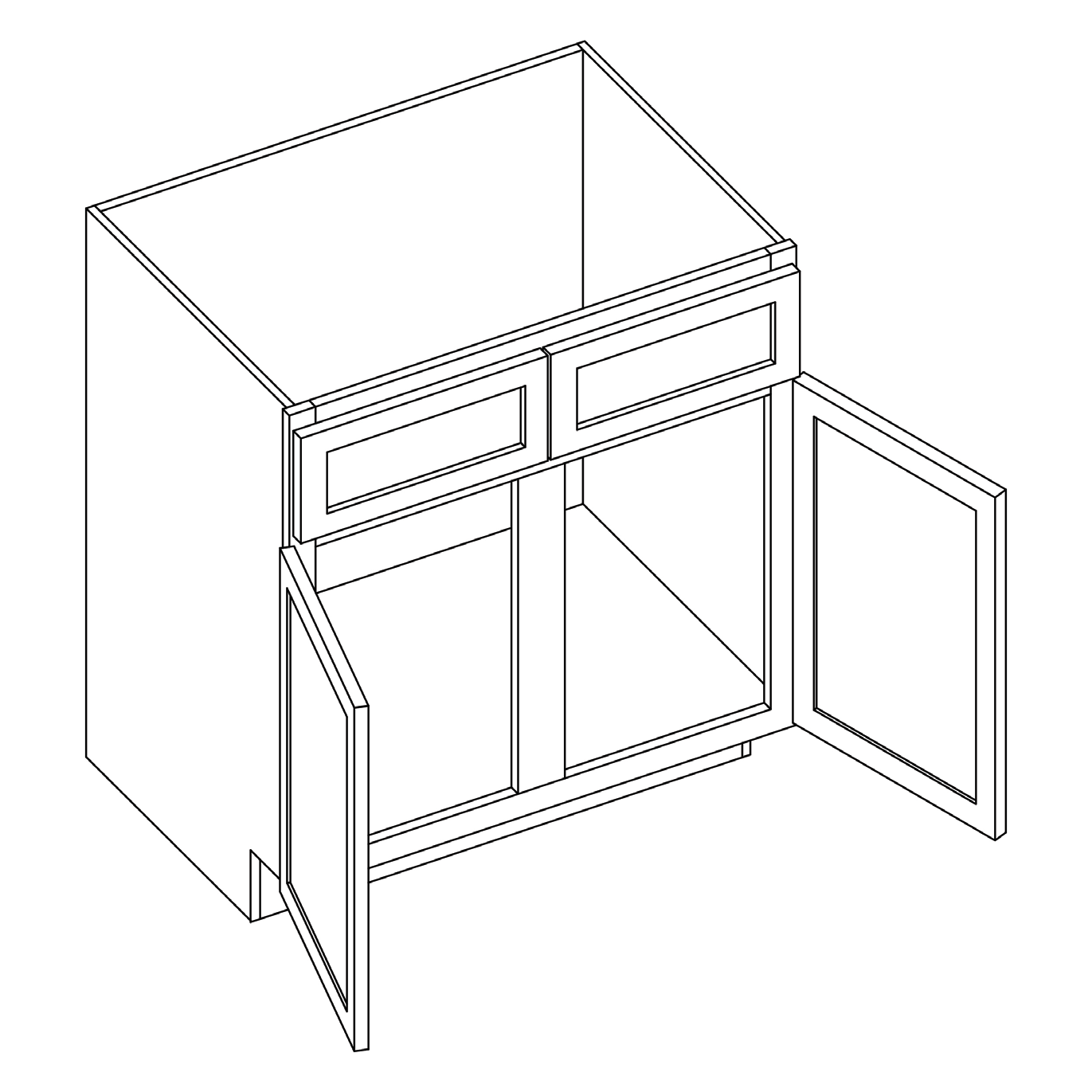 SB42 cabinet line drawing